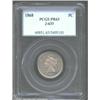 Image 1 : 1868 5C Five Cents, Judd-633, Pollock-704, 705, R.6, PR63 PCGS. Struck on a regular Five Cent sized.