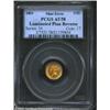 Image 1 : 1853 G$1 Gold Dollar--Laminated Planchet Reverse--AU58 PCGS. On the reverse, a shallow lamination is