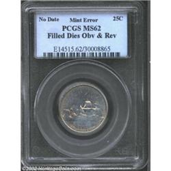 2000-? 25C Virginia State Quarter--Filled Dies Obverse and Reverse--MS62 PCGS. While the slab insert