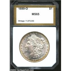 1889-O S$1 Morgan Dollar MS65 PCI (MS64). A fine Mint State example, carefully conserved and well st