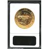 Image 2 : 1981 American Arts Commemorative Series One Ounce Gold Medal MS64 ANACS. Mark Twain. Untoned with br