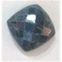 7.65 *RARE HUGE* CARAT BLUE SAPPHIRE GEMSTONE *BEAUTIFUL DIAMOND SQUARE CUT & FACETED* GEM!!
