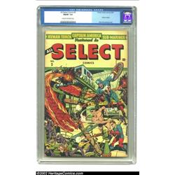 All Select Comics #3 (Timely, 1944) CGC FN/VF 7.0 Cream to off-white pages. Timely's superheroes gav