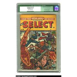 All Select Comics #10 (Timely, 1946) CGC Qualified VF 8.0 Cream to off-white pages. The final Alex S