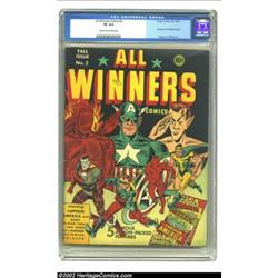 All Winners Comics #2 (Timely, 1941) CGC VF 8.0 Cream to off-white pages. Jack Binder's cover says i