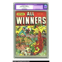 All Winners Comics #7 (Timely, 1942) CGC Apparent NM 9.4 Slight (P) Off-white pages. It's a wonder t