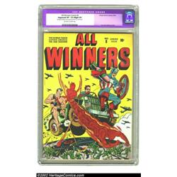 All Winners Comics #8 (Timely, 1943) CGC Apparent VF- 7.5 Slight (P) Off-white to white pages. Brigh