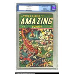 Amazing Comics #1 (Timely, 1944) CGC VF 8.0 Off-white to white pages. For one glorious issue, this t