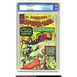 Amazing Spider-Man #14 (Marvel, 1964) CGC VG- 3.5 Cream to off-white pages. The Green Goblin, the ul