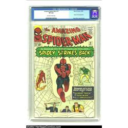 Amazing Spider-Man #19 (Marvel, 1964) CGC VF 8.0 Off-white to white pages. Spider-Man prepares to "S