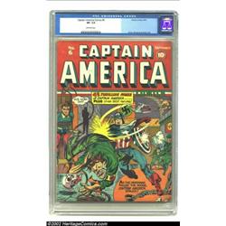 Captain America Comics #6 (Timely, 1941) CGC VF- 7.5 Off-white pages. Where did the Nazis get these.