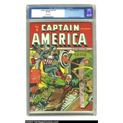 Captain America Comics #8 (Timely, 1941) CGC VF 8.0 Off-white pages. In the tradition of bizarre, Na