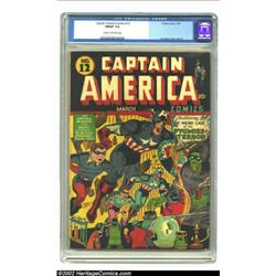 Captain America Comics #12 (Timely, 1942) CGC FN/VF 7.0 Cream to off-white pages. The title was bles