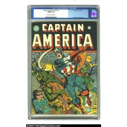 Captain America Comics #17 (Timely, 1942) CGC FN/VF 7.0 Off-white to white pages. Early Caps, though
