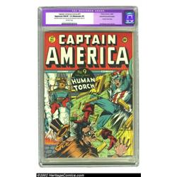 Captain America Comics #21 (Timely, 1942) CGC Apparent FN/VF 7.0 Moderate (P) Off-white pages. Syd S