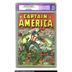 Captain America Comics #22 (Timely, 1943) CGC Apparent GD/VG 3.0 Slight (P) Cream to off-white pages