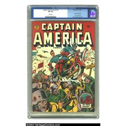 Captain America Comics #27 (Timely, 1943) CGC VF+ 8.5 White pages. Here is a sparkling copy that cur