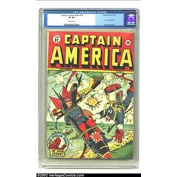 Captain America Comics #32 (Timely, 1943) CGC VF 8.0 Off-white pages. Syd Shores gives Alex Schombur