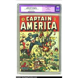 Captain America Comics #33 Chicago pedigree (Timely, 1943) CGC Apparent VF+ 8.5 Slight (A) Off-white