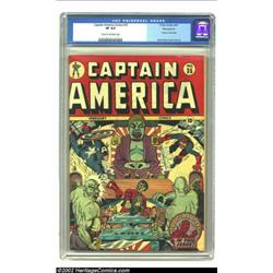 Captain America Comics #35 Pennsylvania pedigree (Timely, 1944) CGC VF 8.0 Cream to off-white pages.