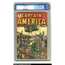 Captain America Comics #44 (Timely, 1945) CGC VF 8.0 Cream to off-white pages. Schomburg or no? This