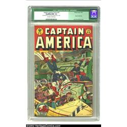 Captain America Comics #45 (Timely, 1945) CGC Qualified NM- 9.2 Off-white to white pages . Cap takes