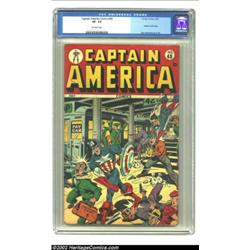 Captain America Comics #48 (Timely, 1945) CGC VF- 7.5 Off-white pages. Alex Schomburg did over 500 c