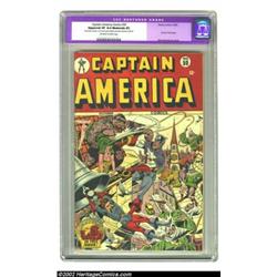 Captain America Comics #50 (Timely, 1945) CGC Apparent VF 8.0 Moderate (P) Off-white to white pages.
