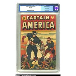 Captain America Comics #57 (Timely, 1946) CGC VF+ 8.5 Off-white pages. The cover is pure Syd Shores,
