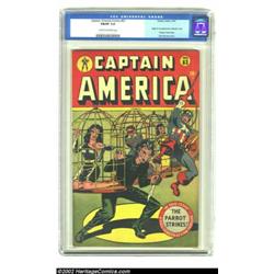 Captain America Comics #63 (Timely, 1947) FN/VF 7.0 Cream to off-white pages. The Parrot takes cente