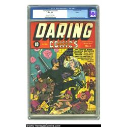 Daring Mystery Comics #3 Larson pedigree (Timely, 1940) CGC VF+ 8.5 Off-white to white pages. A mult