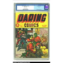Daring Mystery Comics #4 Larson pedigree (Timely, 1940) CGC VG+ 4.5 Off-white to white pages. In the