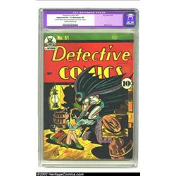 Detective Comics #51 (DC, 1941) CGC Apparent VG+ 4.5 Extensive (P) Cream to off-white pages. A Bob K