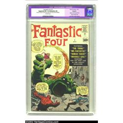 Fantastic Four #1 (Marvel, 1961) CGC Apparent FN- 5.5 Extensive (A) Off-white pages. This, the premi