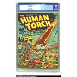 The Human Torch #5 (Timely, 1941) CGC VF+ 8.5 Off-white pages. The Human Torch and the Sub-Mariner t