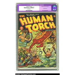 The Human Torch #7 (Timely, 1942) CGC Apparent FN+ 6.5 Slight (P) Off-white pages. Toro and Bucky we