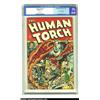 Image 1 : The Human Torch #19 (Timely, 1945) CGC FN/VF 7.0 Off-white pages. The lovely-lady-in-bondage needn't