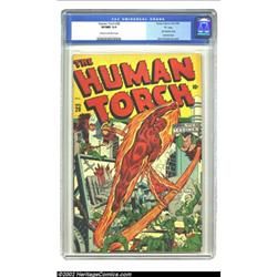 The Human Torch #20 "D" Copy pedigree (Timely, 1945) CGC VF/NM 9.0 Cream to off-white pages. Schombu