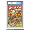 Image 1 : The Human Torch #24 (Timely, 1946) CGC VF 8.0 Off-white to white pages. Syd Shores steps in after Sc