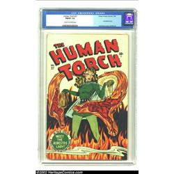 The Human Torch #27 (Timely, 1947) CGC FN/VF 7.0 Cream to off-white pages. The year 1947 was famous.