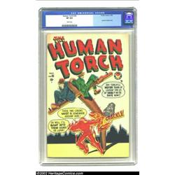 The Human Torch #35 (Timely, 1949) CGC VF 8.0 White pages. The mostly white background of this final