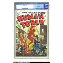 The Human Torch #36 (Timely, 1954) CGC VG/FN 5.0 Off-white pages. This Gerber "uncommon" issue marke
