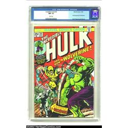 The Incredible Hulk #181 (Marvel, 1974) CGC NM- 9.2 White pages. Wolverine marks his full explosive.