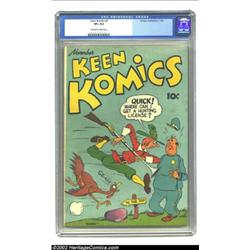Keen Komics #3 (Centaur, 1939) CGC VF+ 8.5 Off-white to white pages. It's Centaur; it's old, it's ra