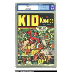 Kid Komics #1 (Timely, 1943) CGC VF 8.0 Cream to off-white pages. Syd Shores introduces Captain Wond