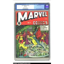 Marvel Mystery Comics #6 (Timely, 1940) CGC VF 8.0 Off-white to white pages. Like several other of o