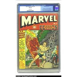 Marvel Mystery Comics #9 (Timely, 1940) CGC VF 8.0 Off-white pages. Undeniably a holy grail issue fo