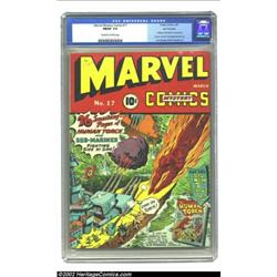 Marvel Mystery Comics #17 San Francisco pedigree (Timely, 1941) CGC FN/VF 7.0 Off-white to white pag