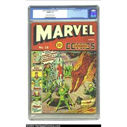 Marvel Mystery Comics #18 (Timely, 1941) CGC FN/VF 7.0 Cream to off-white pages. Schomburg's cover p