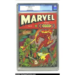 Marvel Mystery Comics #24 (Timely, 1941) CGC VF/NM 9.0 Cream to off-white pages. Is your head spinni